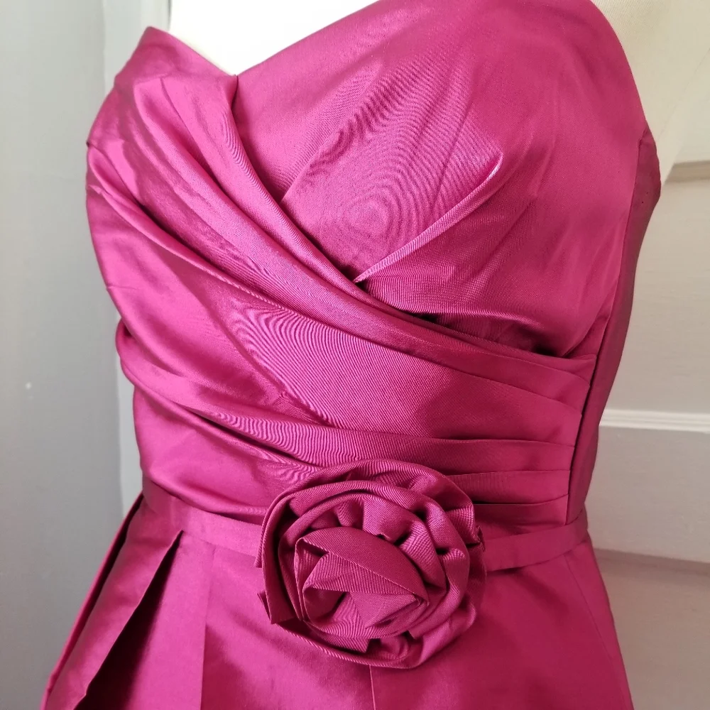 Alfred Sung Fruit Punch Strapless Dress, Size 8 - Picture 5 of 11